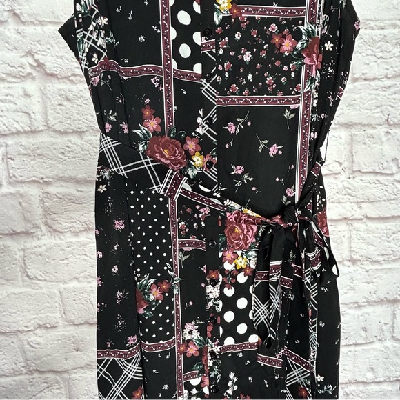 Torrid Patchwork Floral Challis Maxi Shirt Dress NWT - Picture 8 of 16